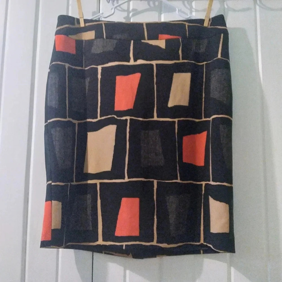 Nine west midi geometric skirt-16 like new - Picture 1 of 7
